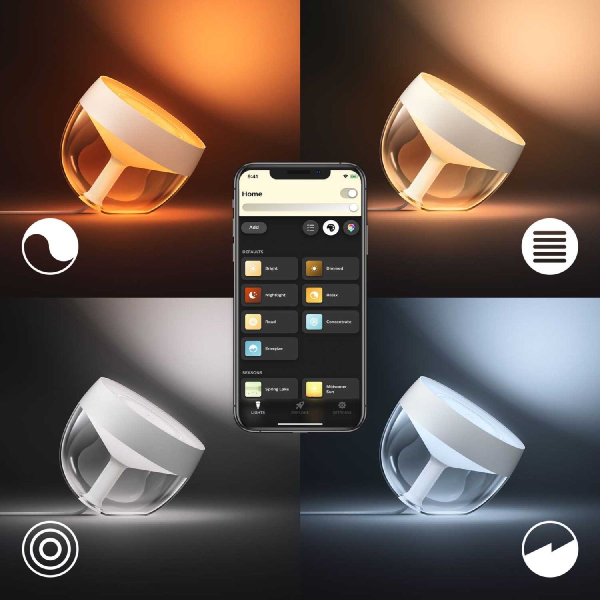 Умная настольная лампа Philips Hue Q4'20 Iris gen4 EU/UK gold 929002376401 в Санкт-Петербурге