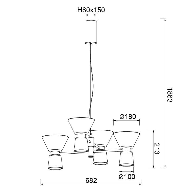 Подвесная люстра Mantra New York 9219 в Санкт-Петербурге