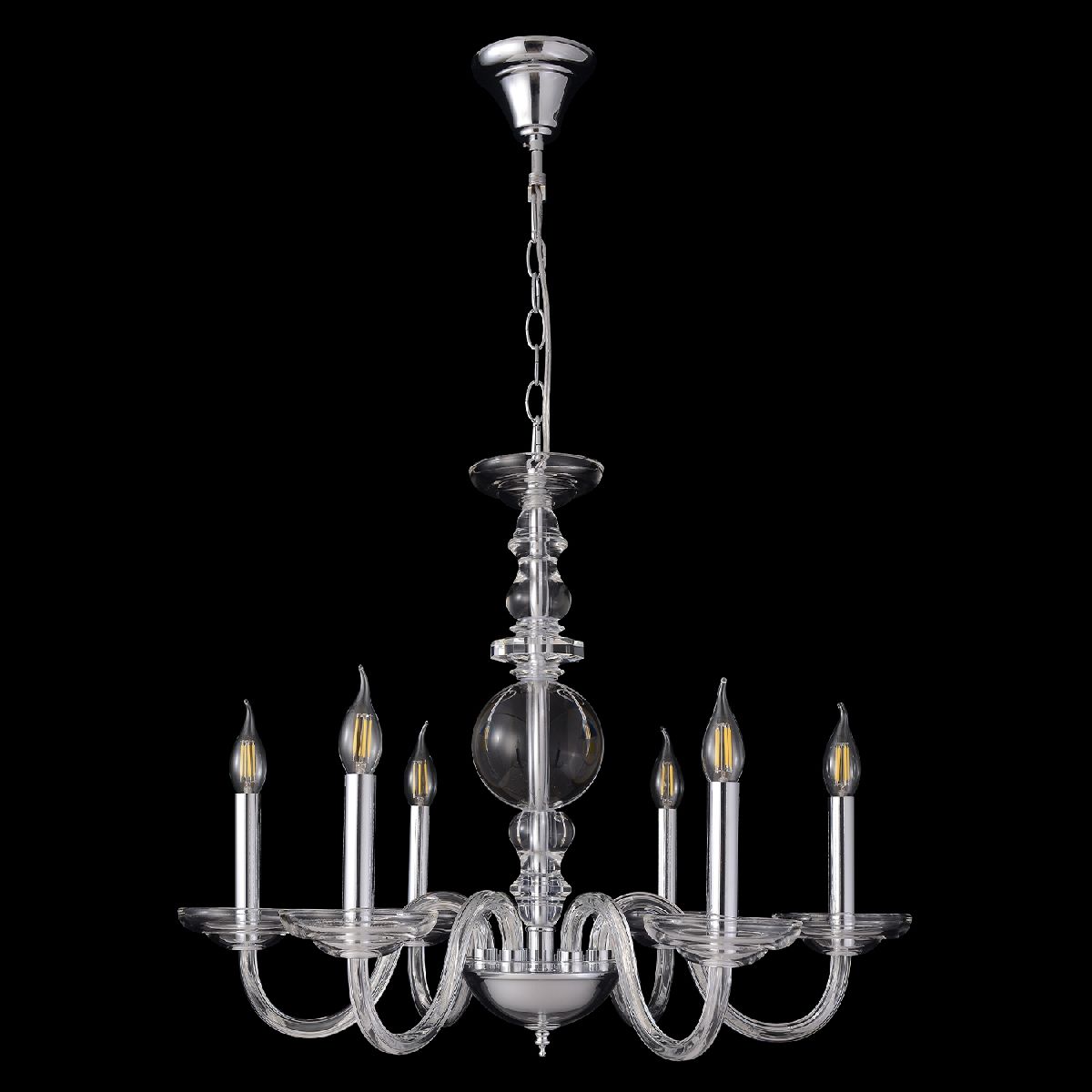 Подвесная люстра Crystal Lux ARABESQUE SP6 CHROME в #REGION_NAME_DECLINE_PP#