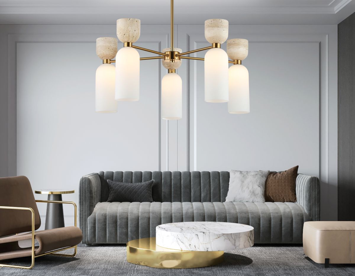 Люстра на штанге Ambrella Light High Light Ceramo Modern LH53325 в #REGION_NAME_DECLINE_PP#