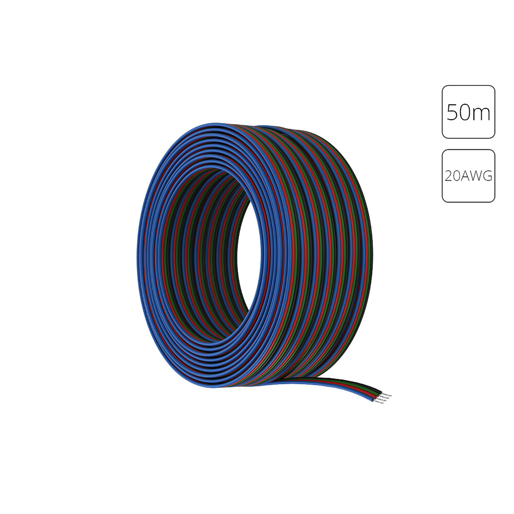 Провод 4-жильный для светодиодной ленты RGB 50м, 20AWG Arte lamp Strip-Accessories A20-4W в #REGION_NAME_DECLINE_PP#