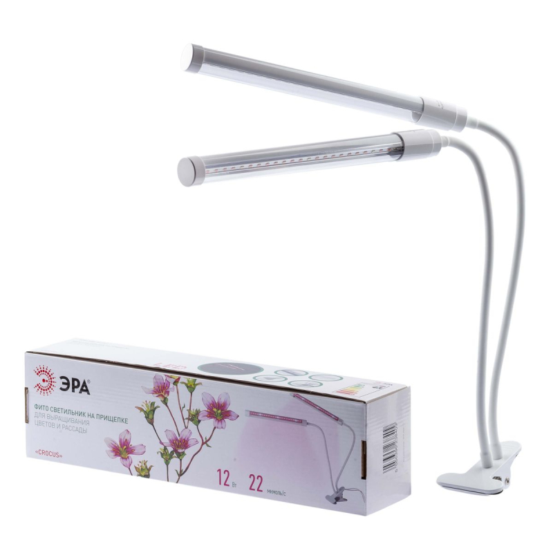 Светильник для растений на прищепке ЭРА FITO-20W-АLED-L Б0049550 в Санкт-Петербурге