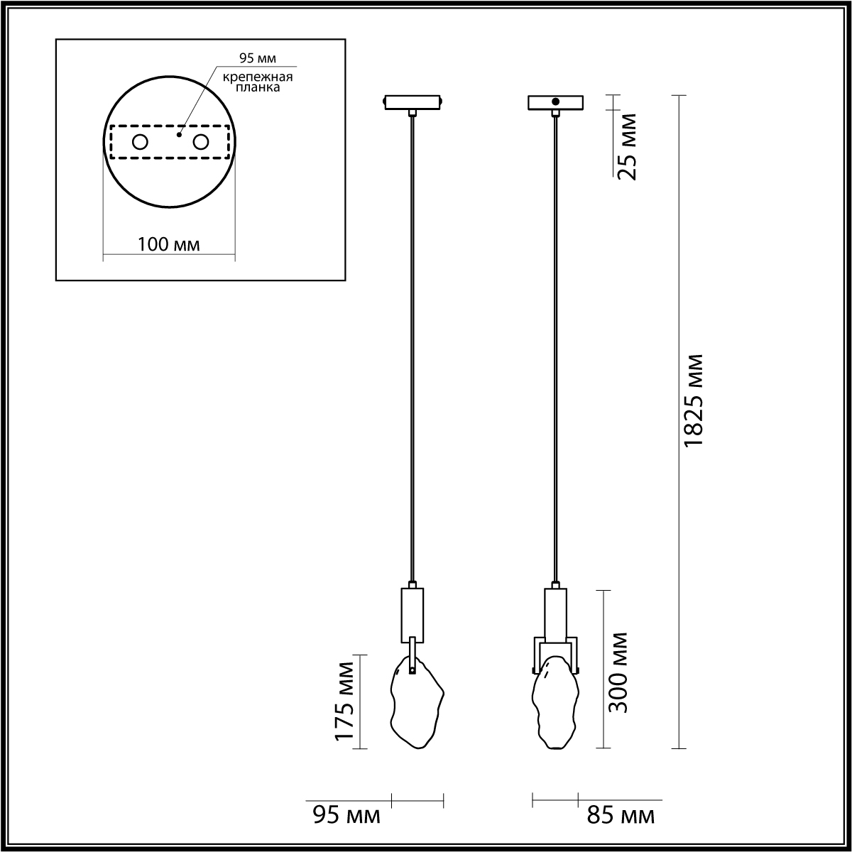 Подвесной светильник Odeon Light Lia 6695/5L в Санкт-Петербурге