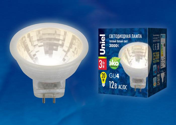 Лампа светодиодная (UL-00001672) Uniel GX53 8W 3000K матовая LED-GX53-8W/WW/GX53/FR PLZ01WH УЦ в #REGION_NAME_DECLINE_PP#