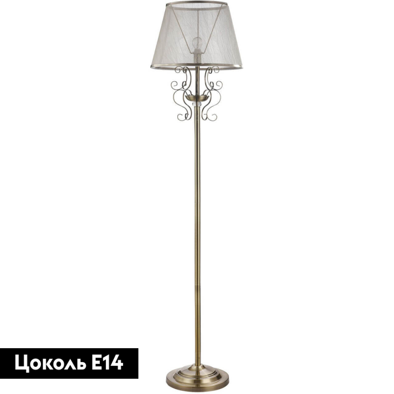 Торшер Freya Driana FR2405-FL-01-BZ в Санкт-Петербурге