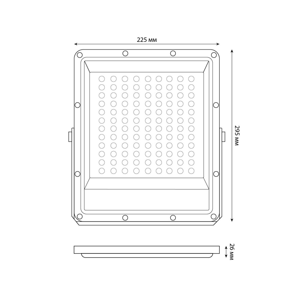 Прожектор Uniel ULF-F51D-100W/6500K IP65 200-240V GREY UL-00012759 в Санкт-Петербурге