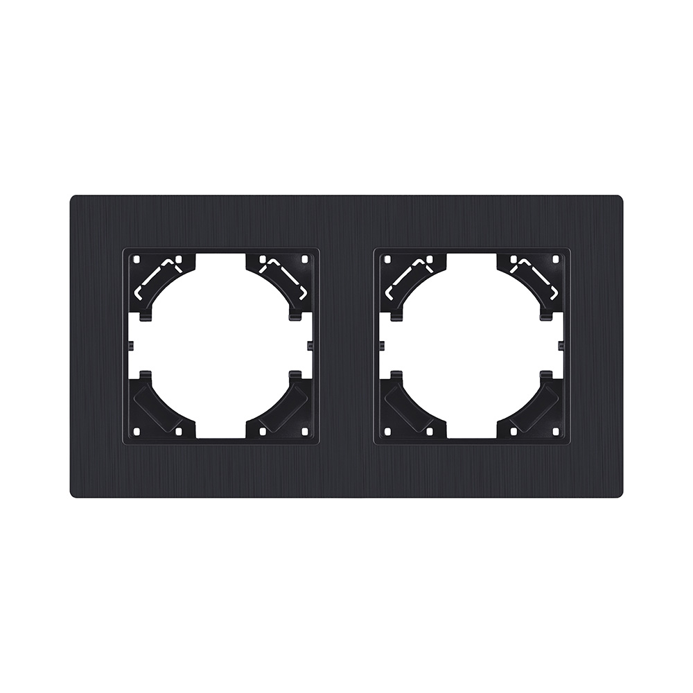 Рамка 2-постовая, черный матовый Kollinger Eleganz Plex EP2BM в #REGION_NAME_DECLINE_PP#