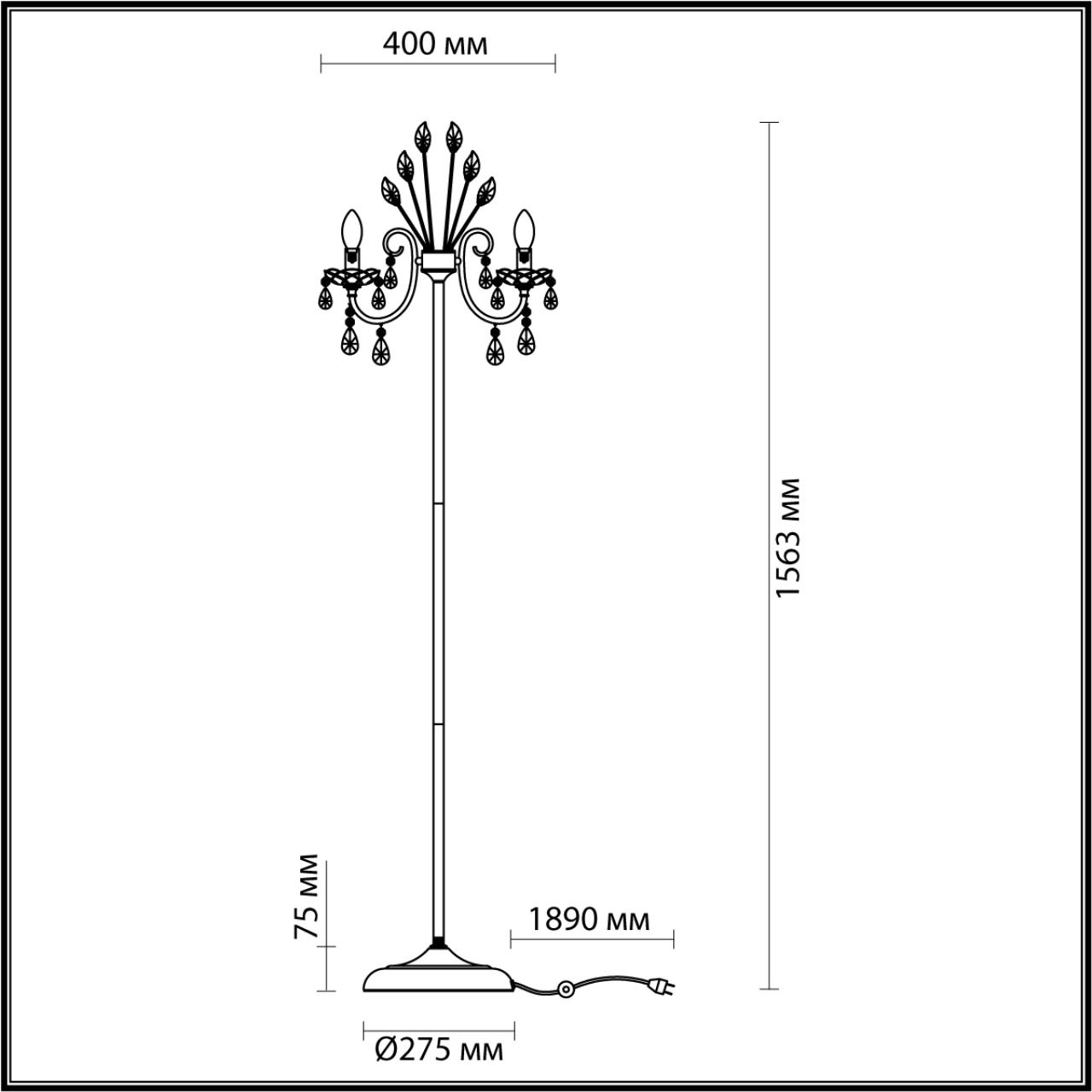 Торшер Odeon Light Versia 4977/3F в #REGION_NAME_DECLINE_PP#