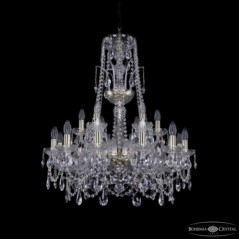 Подвесная люстра Bohemia Ivele Crystal 1411/12+6/240/XL-83 G в Санкт-Петербурге