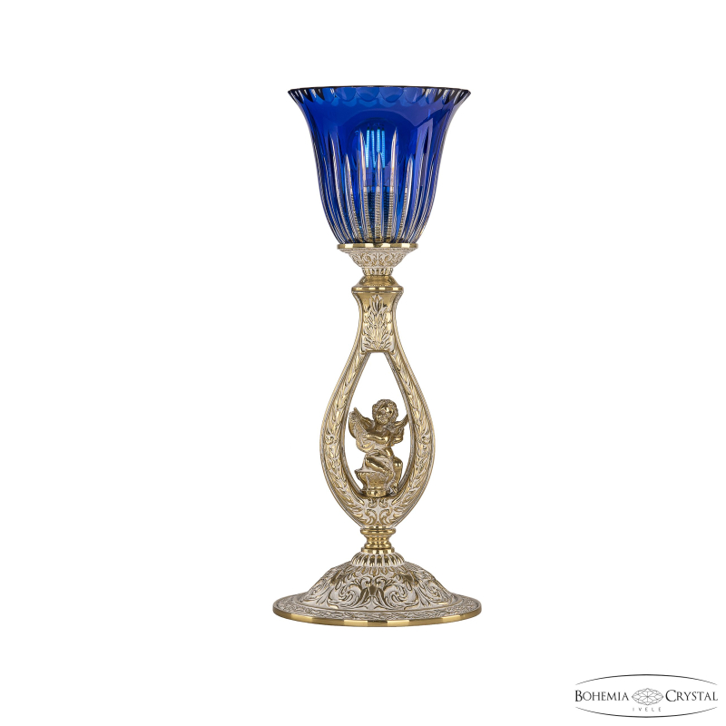 Настольная лампа Bohemia Ivele Crystal Florence 71400L/15 GW P2 Clear-Blue/H-1K FA1S в Санкт-Петербурге