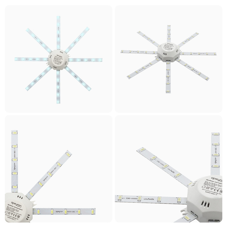 Комплект светодиодных линеек Apeyron Звездочка 220В 5730 16Вт 6400К IP30 12-06 в Санкт-Петербурге