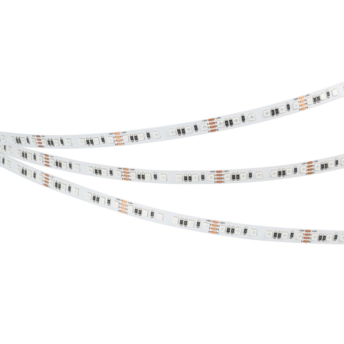 Светодиодная лента Arlight RT-A120-8mm 24V RGB (12 W/m, IP20, 5m) (5 лет) 042905(1) в Санкт-Петербурге