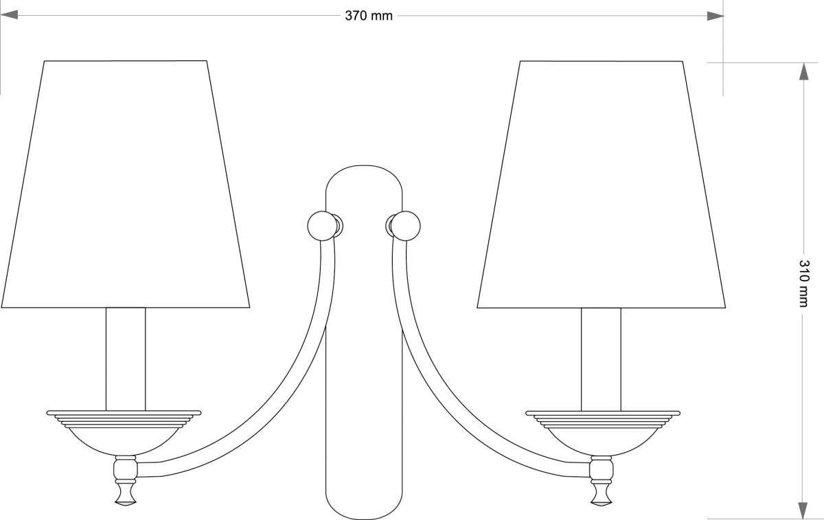 Бра Kutek San Marino Lampshade SAN-K-2(P/A)CR в #REGION_NAME_DECLINE_PP#