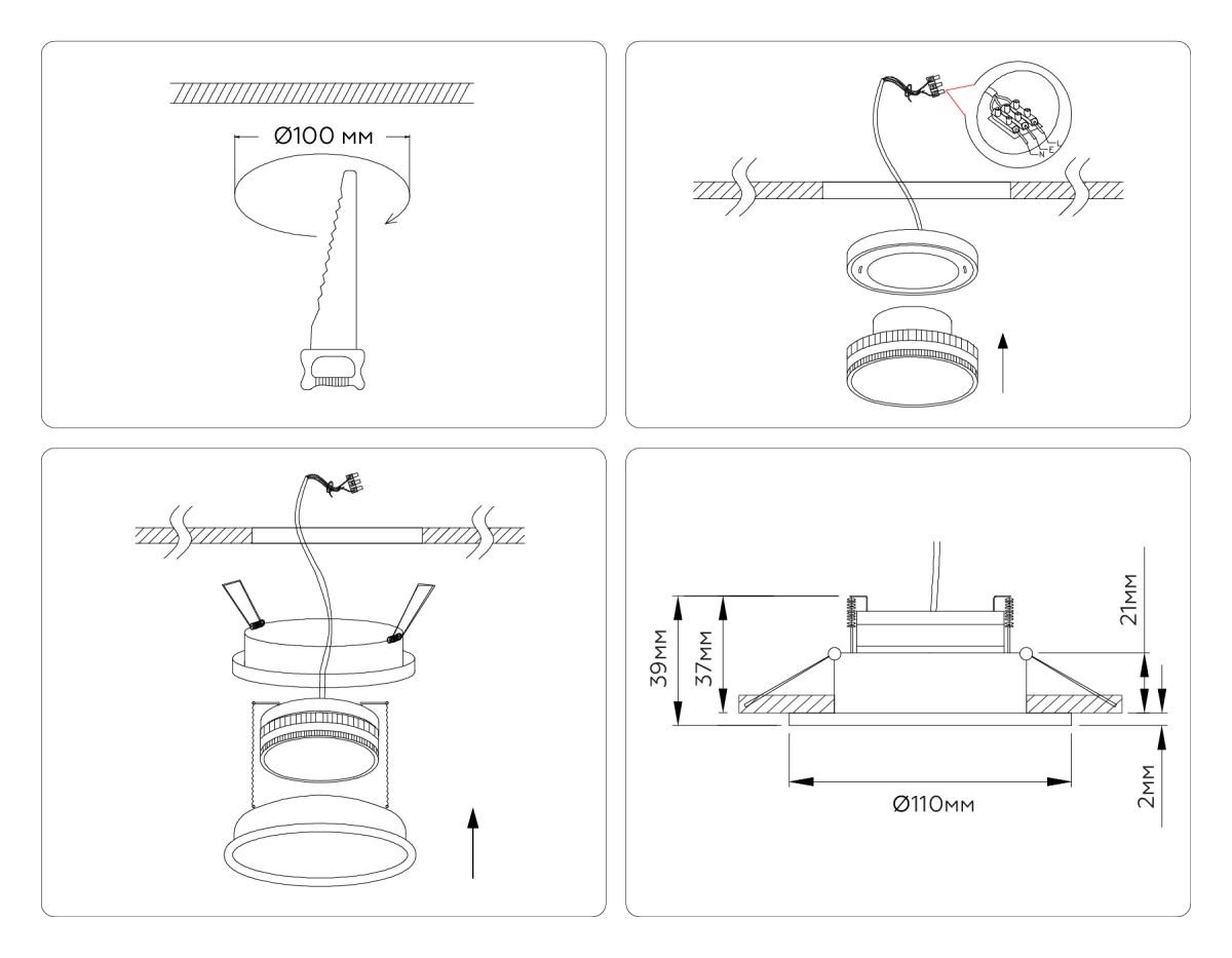 Встраиваемый светильник Ambrella Light Techno spot GX Standard tech TN51822 в Санкт-Петербурге
