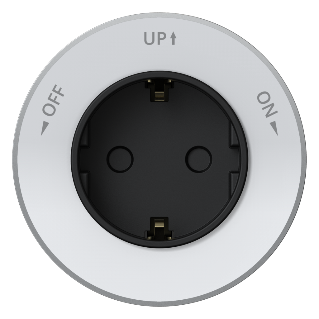 Розетка 2К+З круглая 16А/250В Белый Systeme Electric MultiTrack MTK13001W в Санкт-Петербурге