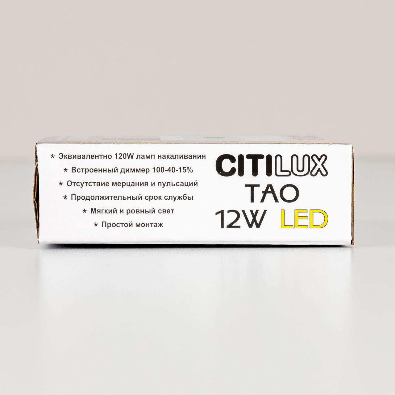 Накладной светодиодный светильник Citilux Тао CL712X120N в Санкт-Петербурге