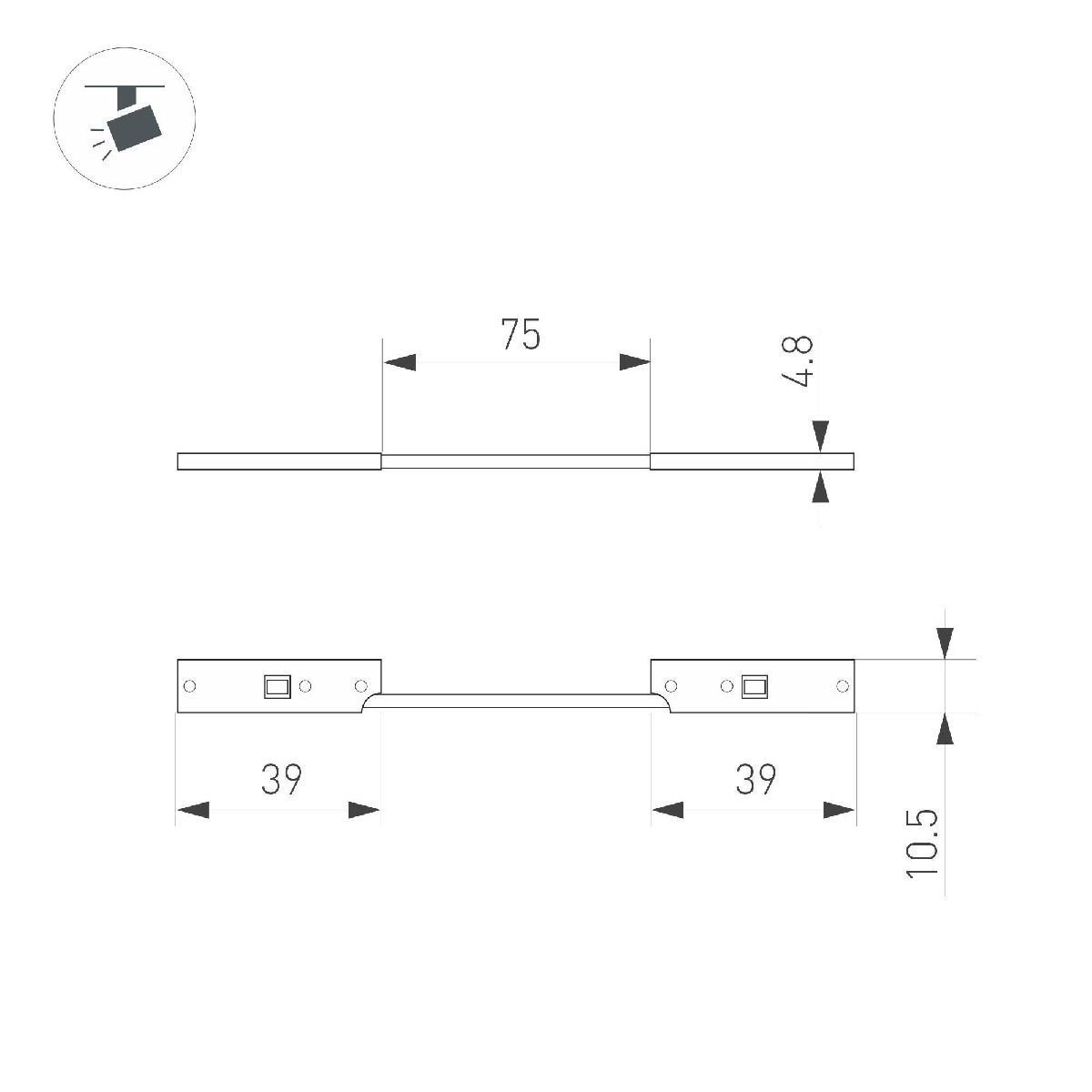 Коннектор гибкий Arlight MAG-MICROCOSM-CON-FLEX-LONG-POWER (BK) 043053 в Санкт-Петербурге