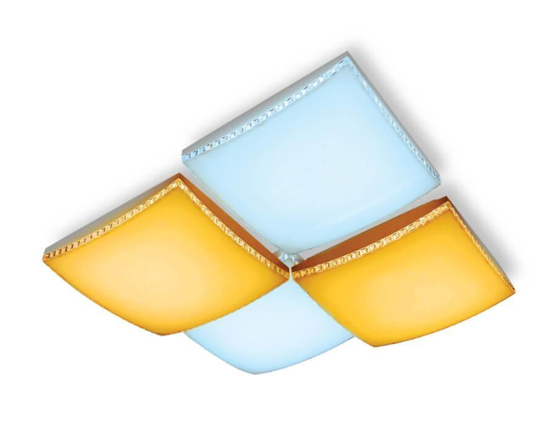 Потолочный светодиодный светильник Ambrella Light Orbital Parrus FP2324 WH 128W D480*480 в Санкт-Петербурге