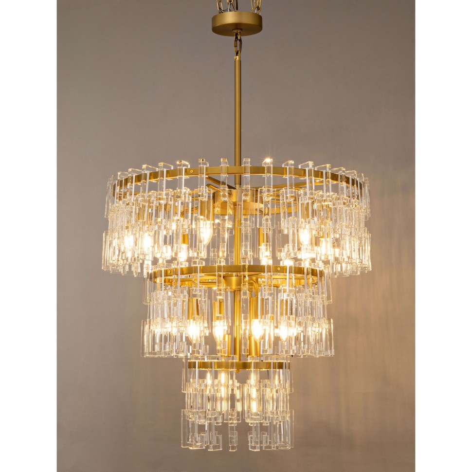 Подвесная люстра Ilamp Rockefeller 6355-750 BRASS в Санкт-Петербурге
