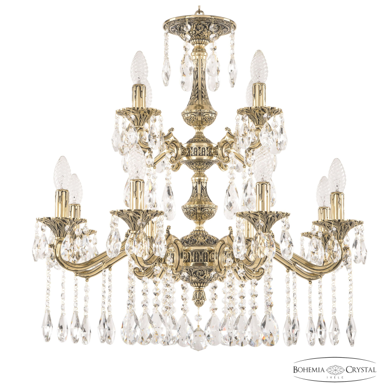 Подвесная люстра Bohemia Ivele Crystal Verona 72102/8+4/210/2d A GB в Санкт-Петербурге