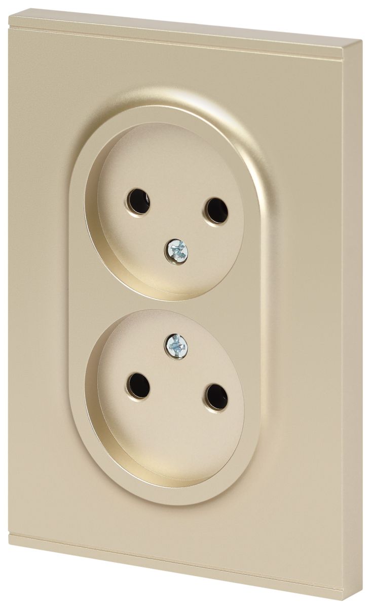 Розетка Эра Arktik 16-2107-04 без заземления двойная 2X2P 16А-250В шампань Б0071684 в #REGION_NAME_DECLINE_PP#