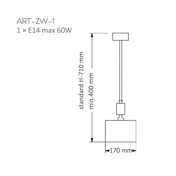 Подвесной светильник Kutek Mood Artu ART-ZW-1 (N) в #REGION_NAME_DECLINE_PP#