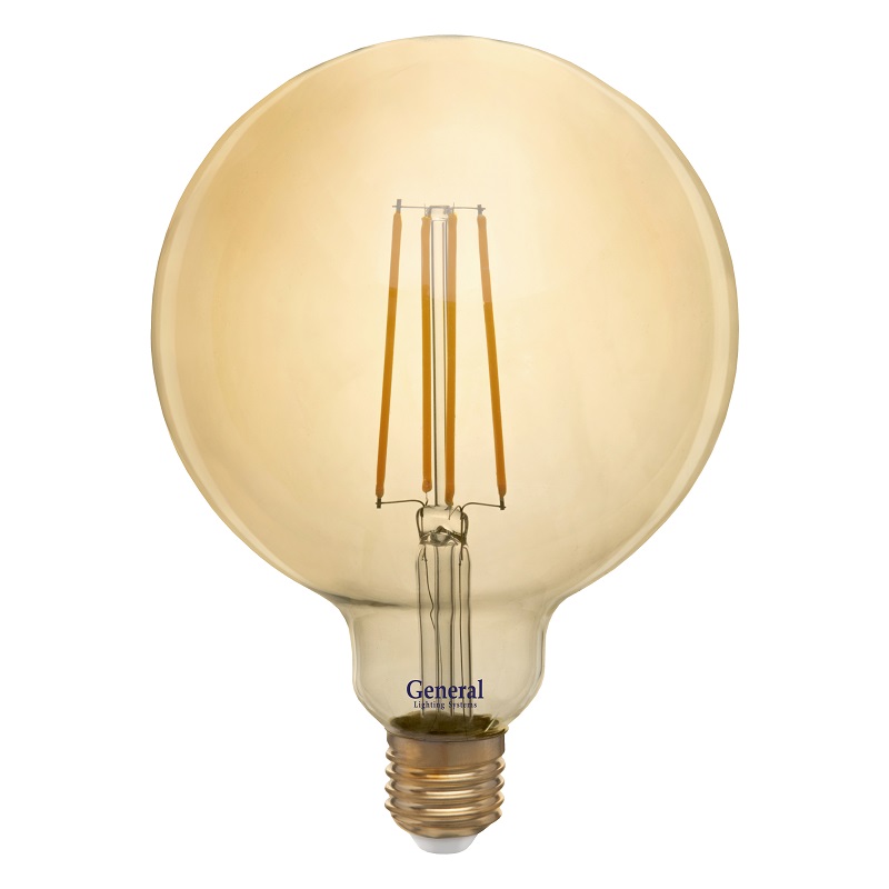 Филаментная светодиодная лампа General GLDEN-G125S-8-230-E27-2700 655309 в #REGION_NAME_DECLINE_PP#