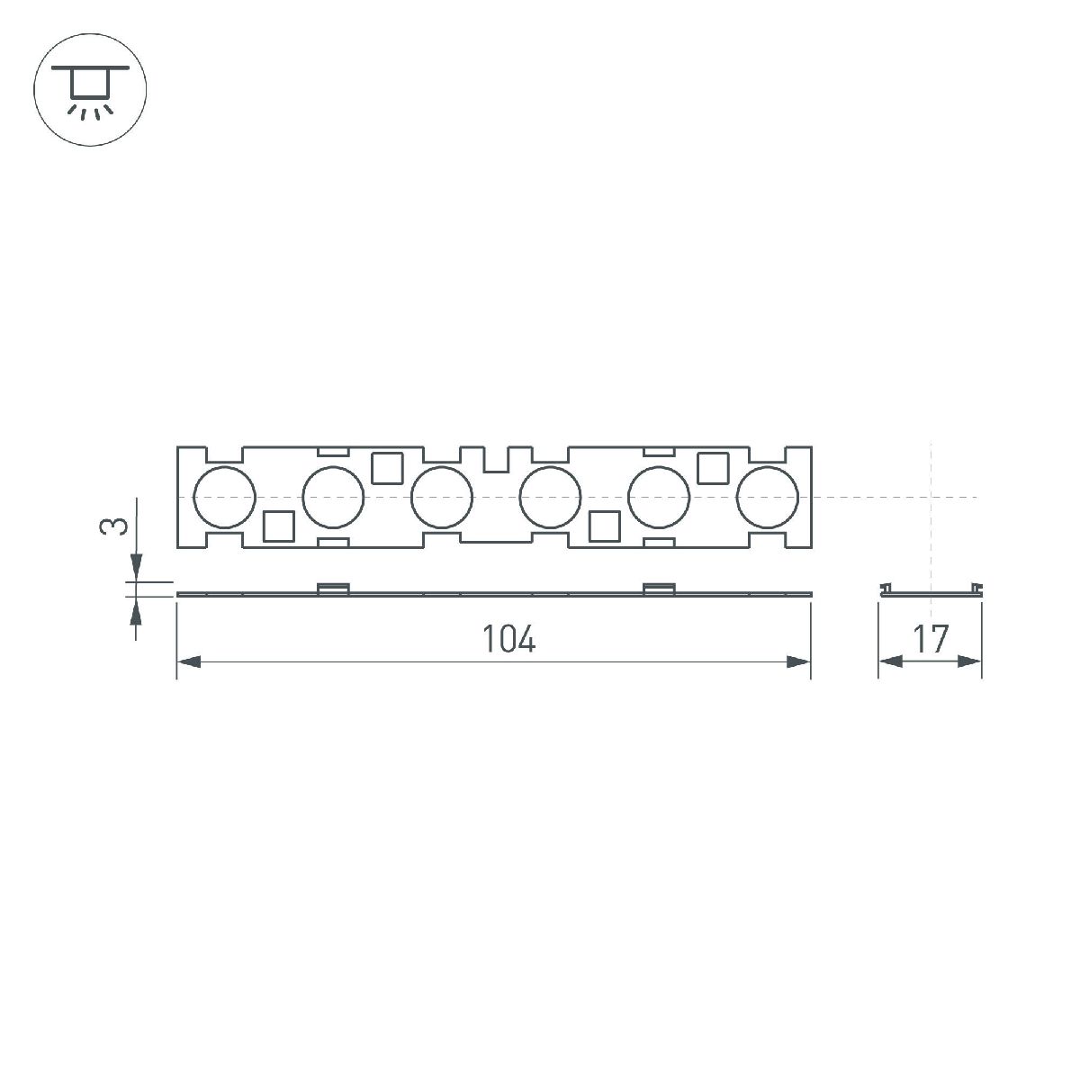 Экран линзованный Arlight SL-LINE-W20-55deg-540 041793 в Санкт-Петербурге