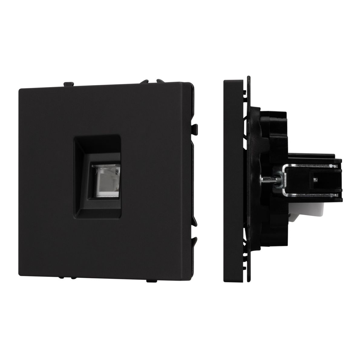 Розетка телефонная софт-тач черный оникс Arlight SCT-MTL1-SFPL-BK (RJ-11, 4C) 054301(1) в #REGION_NAME_DECLINE_PP#
