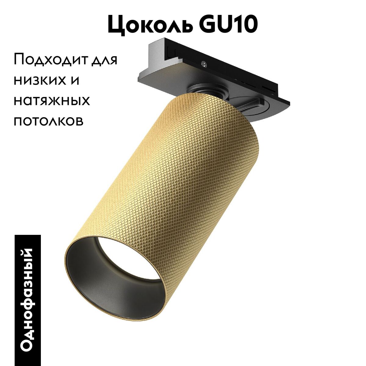 Трековый однофазный светильник потолочный Maytoni Artisan TR089-1-GU10-BMG в Санкт-Петербурге