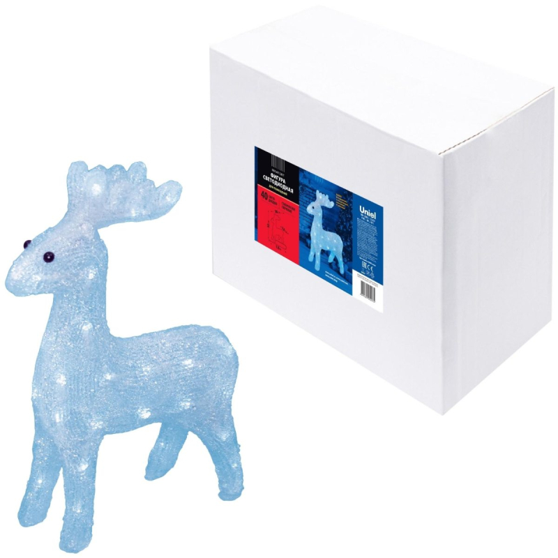 Фигура олень Uniel ULD-M3739-040/STA WHITE IP20 DEER 07953 в Санкт-Петербурге