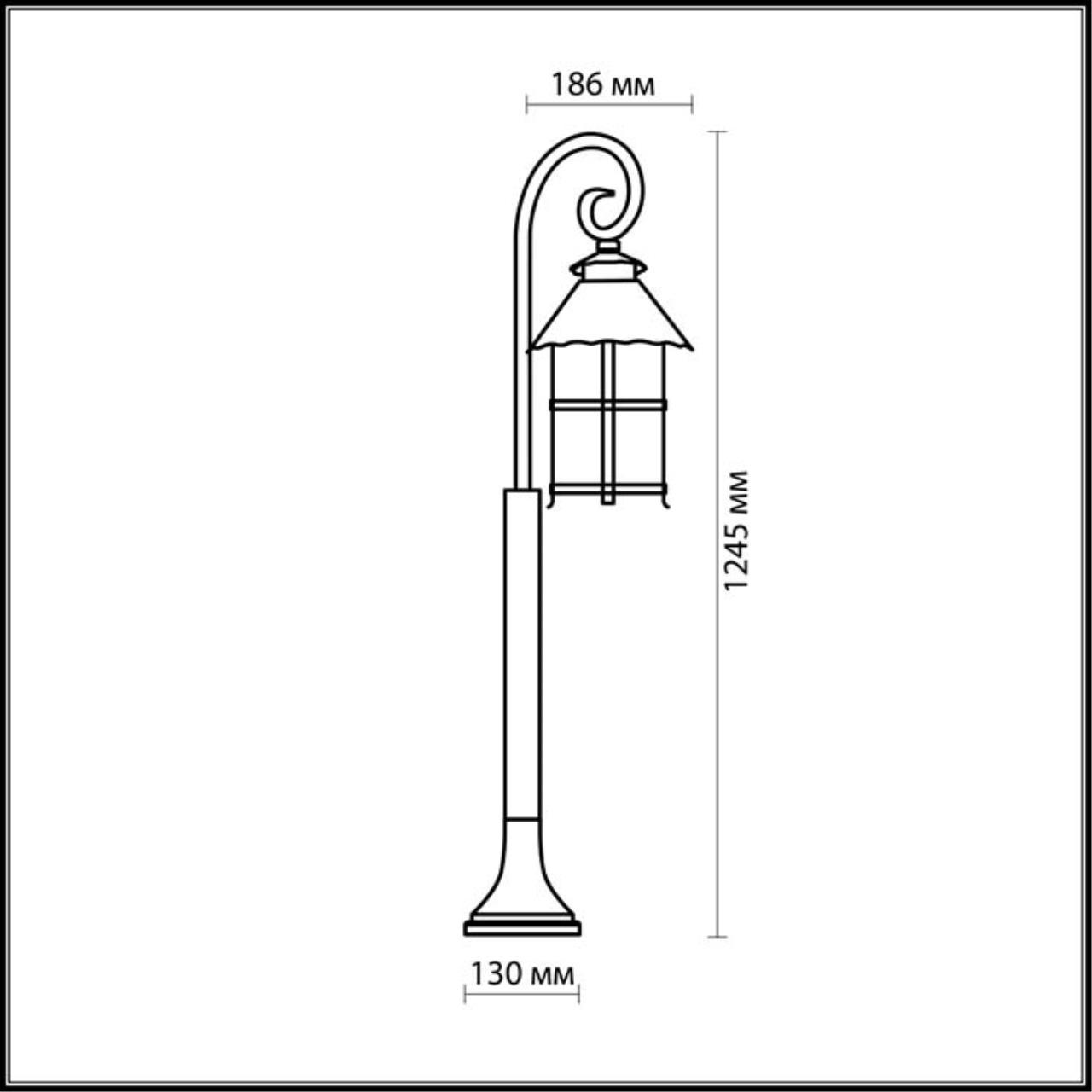 Уличный светильник Odeon Light Lumi 2314/1F в Санкт-Петербурге