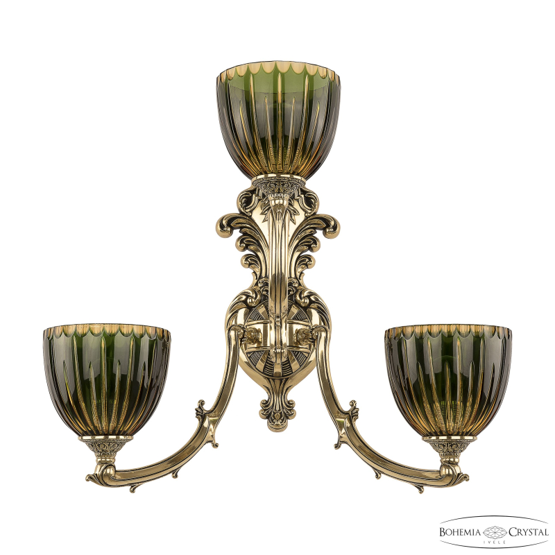 Бра Bohemia Ivele Crystal Verona 7211B15/2+1/210 GB P1 U Amber-Green/H-1K в Санкт-Петербурге