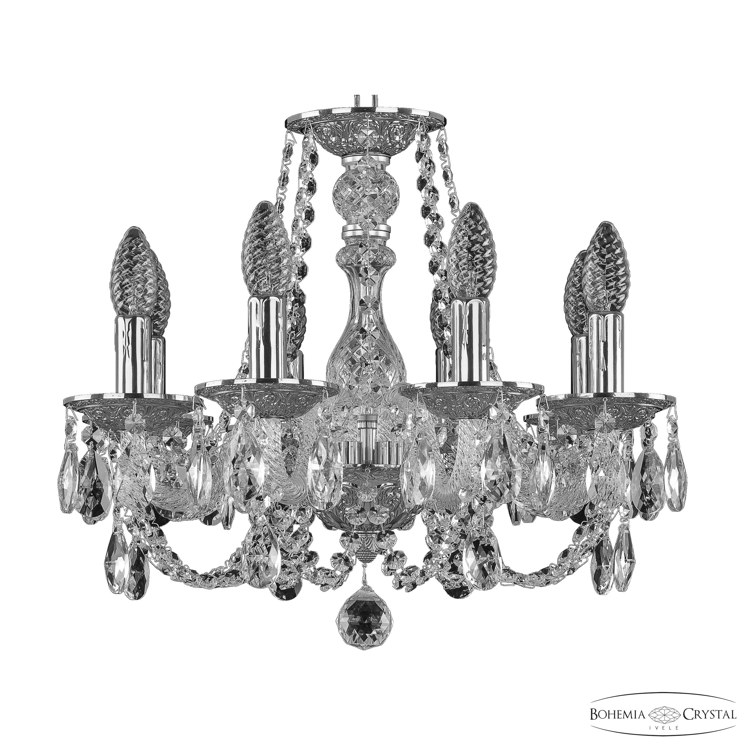 Подвесная люстра Bohemia Ivele Crystal 1601/8/141 Ni в Санкт-Петербурге