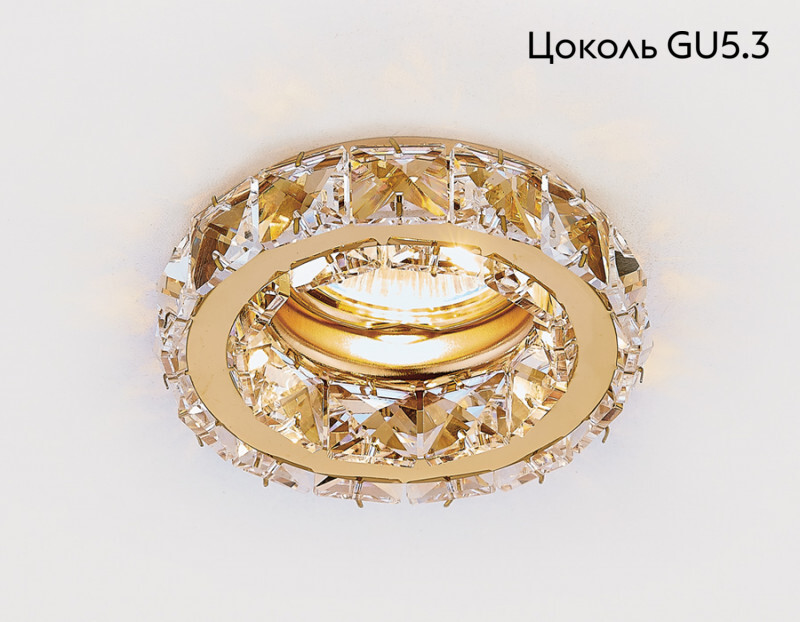 Встраиваемый светильник Ambrella Light K112 CL/G в #REGION_NAME_DECLINE_PP#