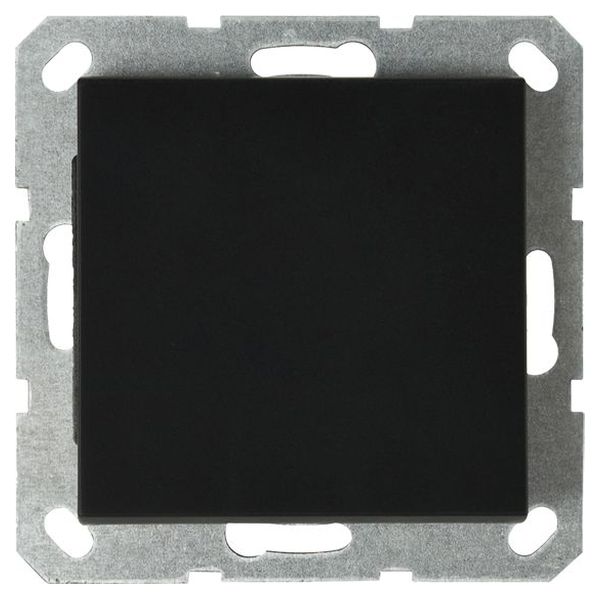 Выключатель одноклавишный Jasmart с накладкой 10A 250V черный матовый (soft touch) G3011PB в #REGION_NAME_DECLINE_PP#