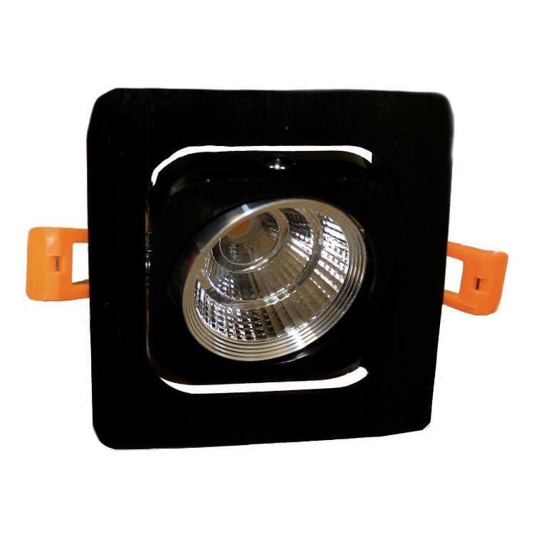 Встраиваемый светодиодный светильник Lumina Deco Fostis LDC 8064-SS-7WCOB-L98*W98 SL+BK в Санкт-Петербурге