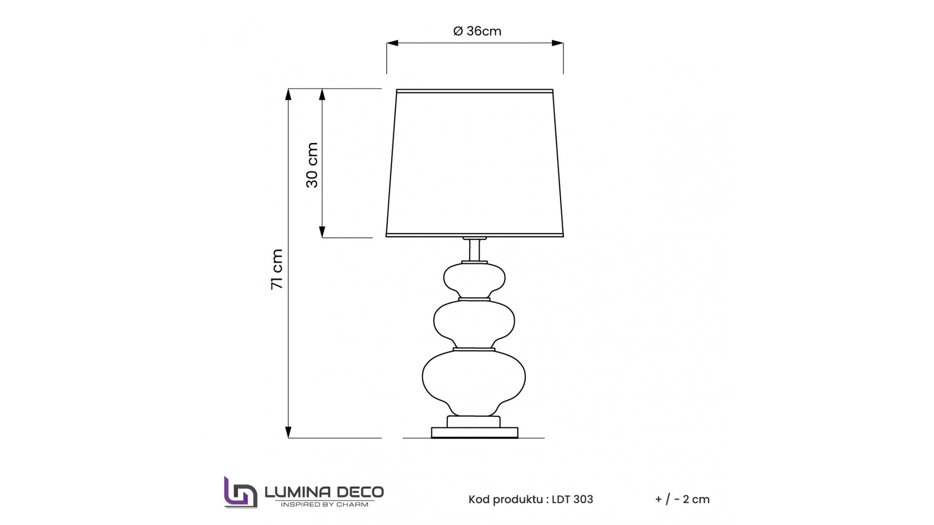 Настольная лампа Lumina Deco Briston LDT 303 CHR+WT в Санкт-Петербурге