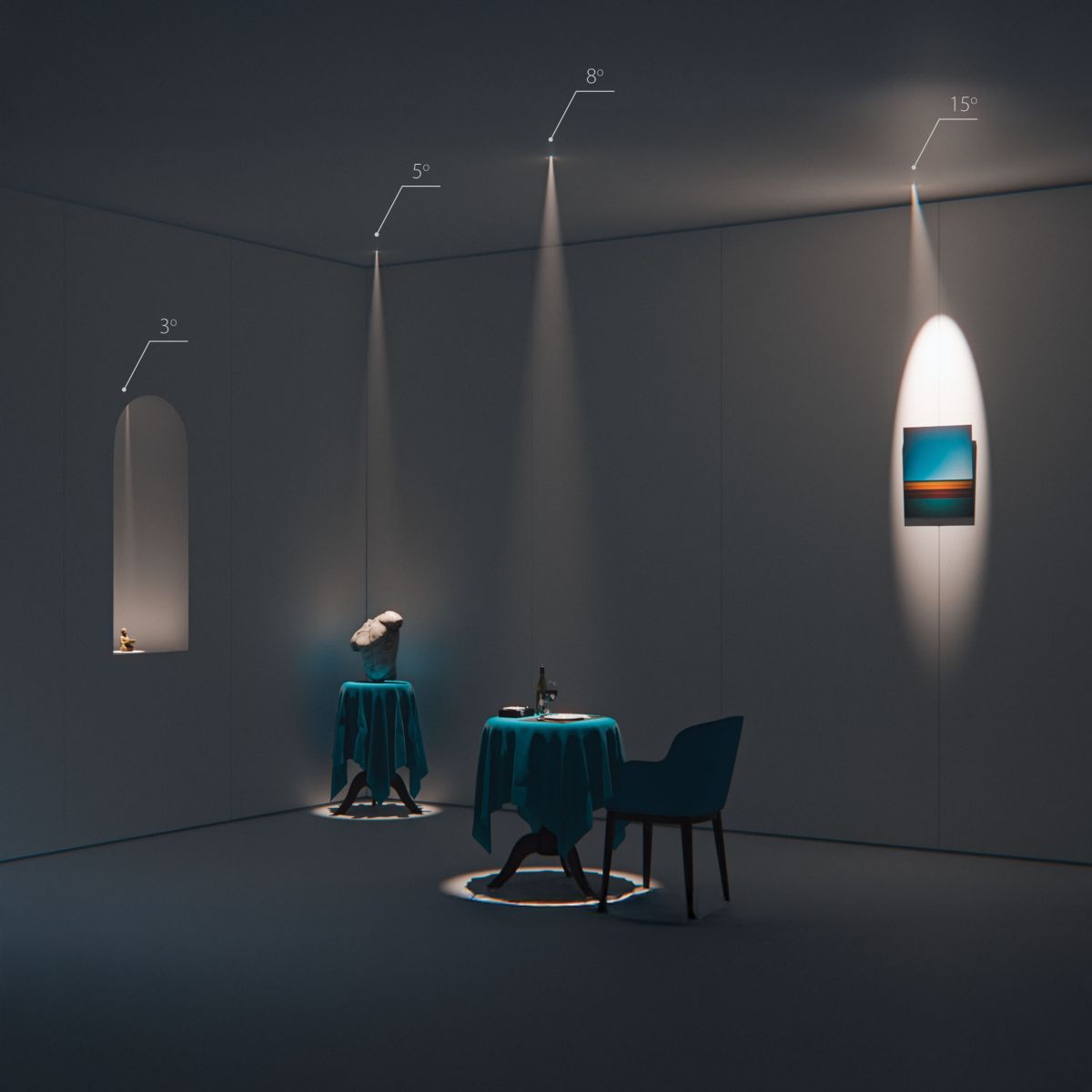 Модуль профессиональный светодиодный диммируемый 7W/12W 3000K в сборе с суппортом с углом наклона до 30° Lightstar Stella Pro 075093 в #REGION_NAME_DECLINE_PP#