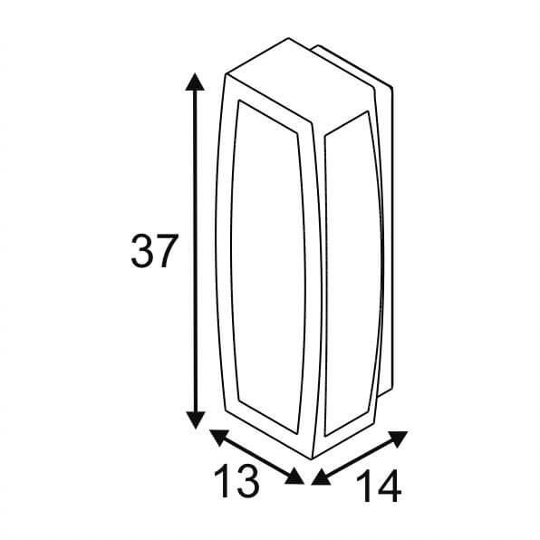 Уличный настенный светильник SLV Meridian Box 2 230657 в Санкт-Петербурге