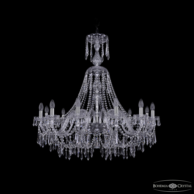 Подвесная люстра Bohemia Ivele Crystal 1403/12/360/XL-100 Ni в Санкт-Петербурге