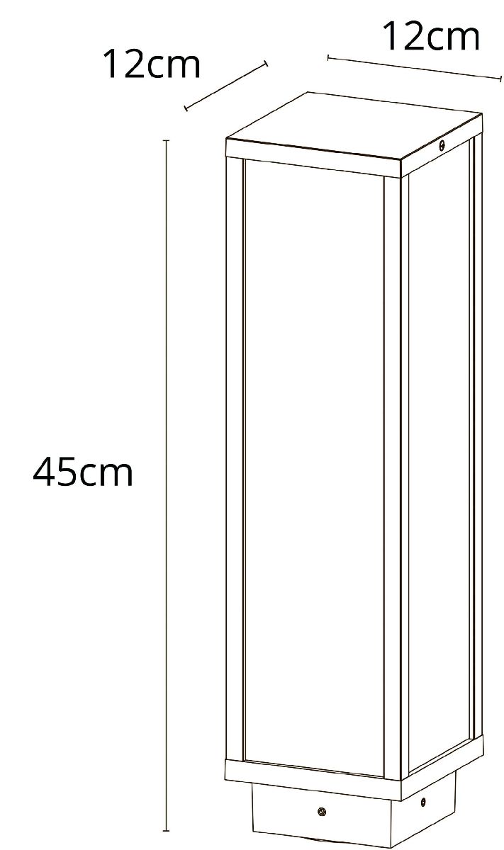 Ландшафтный светильник Arte Lamp Pot A1631PA-1BK в Санкт-Петербурге