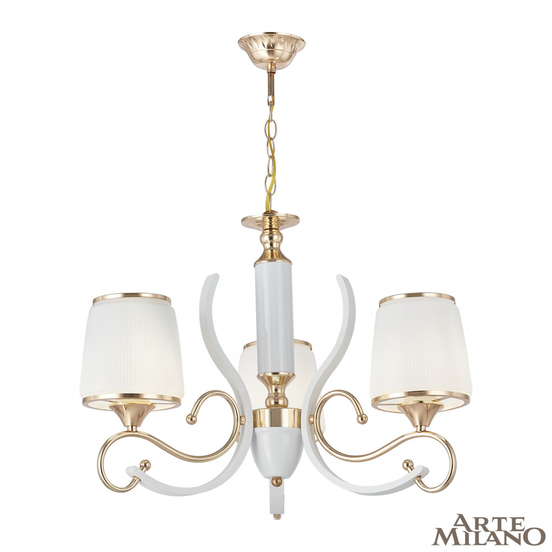 Подвесная люстра Arte Milano Florentia-3857 303857/3 Wh/Gd в Санкт-Петербурге