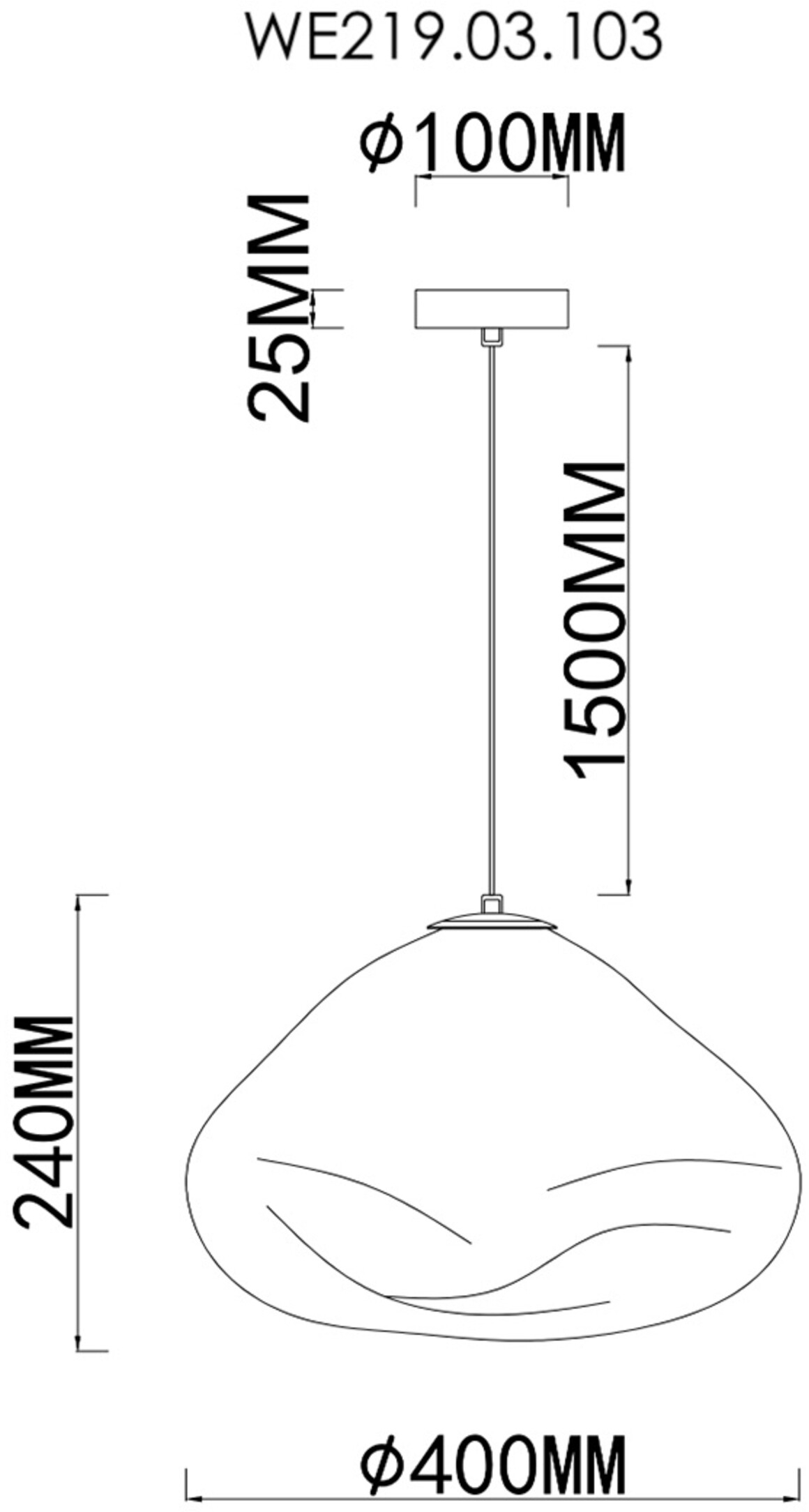 Подвесной светильник Wertmark Isola WE219.03.103 в Санкт-Петербурге