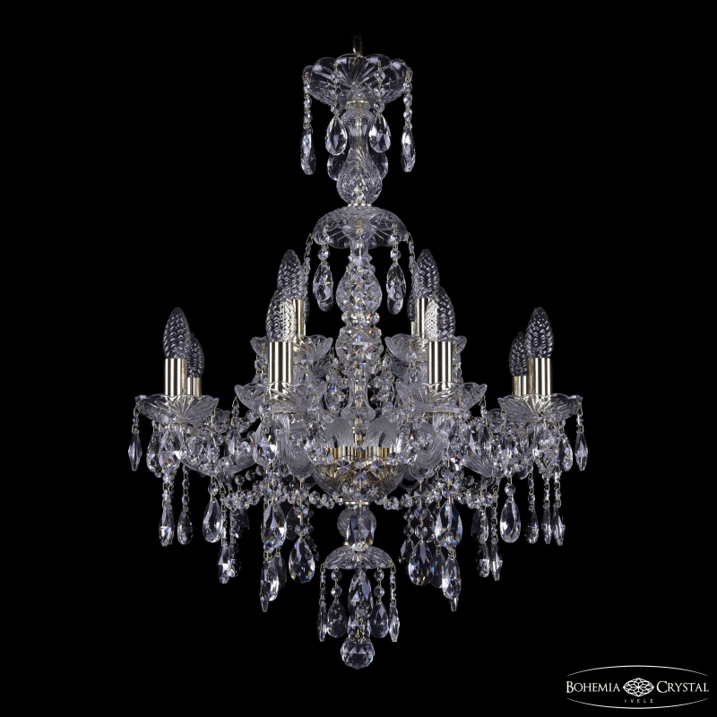 Подвесная люстра Bohemia Ivele Crystal 1415/8+4/200/XL-76 G в Санкт-Петербурге