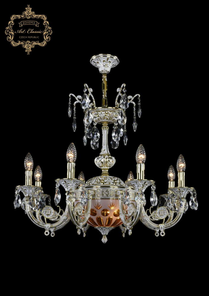 Подвесная люстра Art Classic 31.12.8.KR175SP.250IT.GW.Sp.Amber.White.1E в Санкт-Петербурге