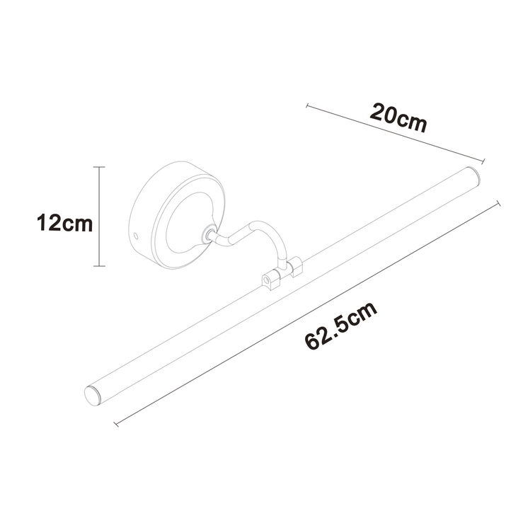 Подсветка для зеркал Arte Lamp Sol A7912AP-1BK в Санкт-Петербурге