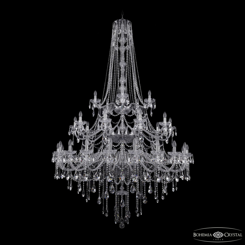 Подвесная люстра Bohemia Ivele Crystal 1415/20+10+5/530/h-231/3d Ni в Санкт-Петербурге