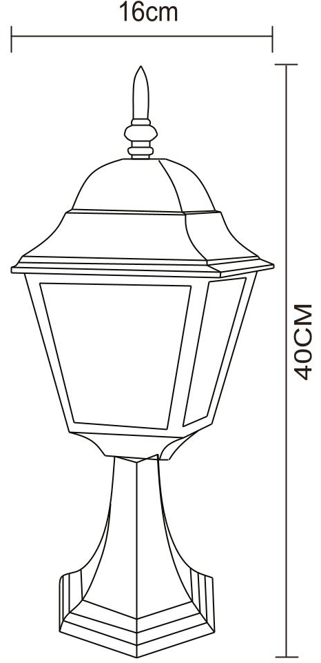 Уличный светильник Arte Lamp Bremen A1014FN-1BK в Санкт-Петербурге