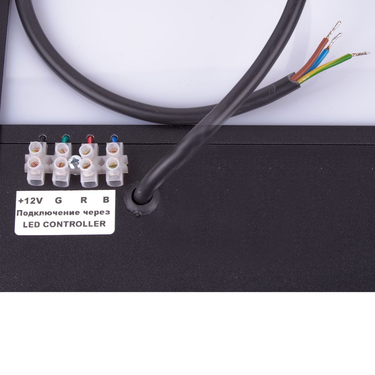 Светодиодная панель Uniel UL-00012597 ULO-K16B 2x22W/4000K/L100 5W/RGB IP44 BLACK в Санкт-Петербурге